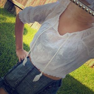 Crop top blouse
